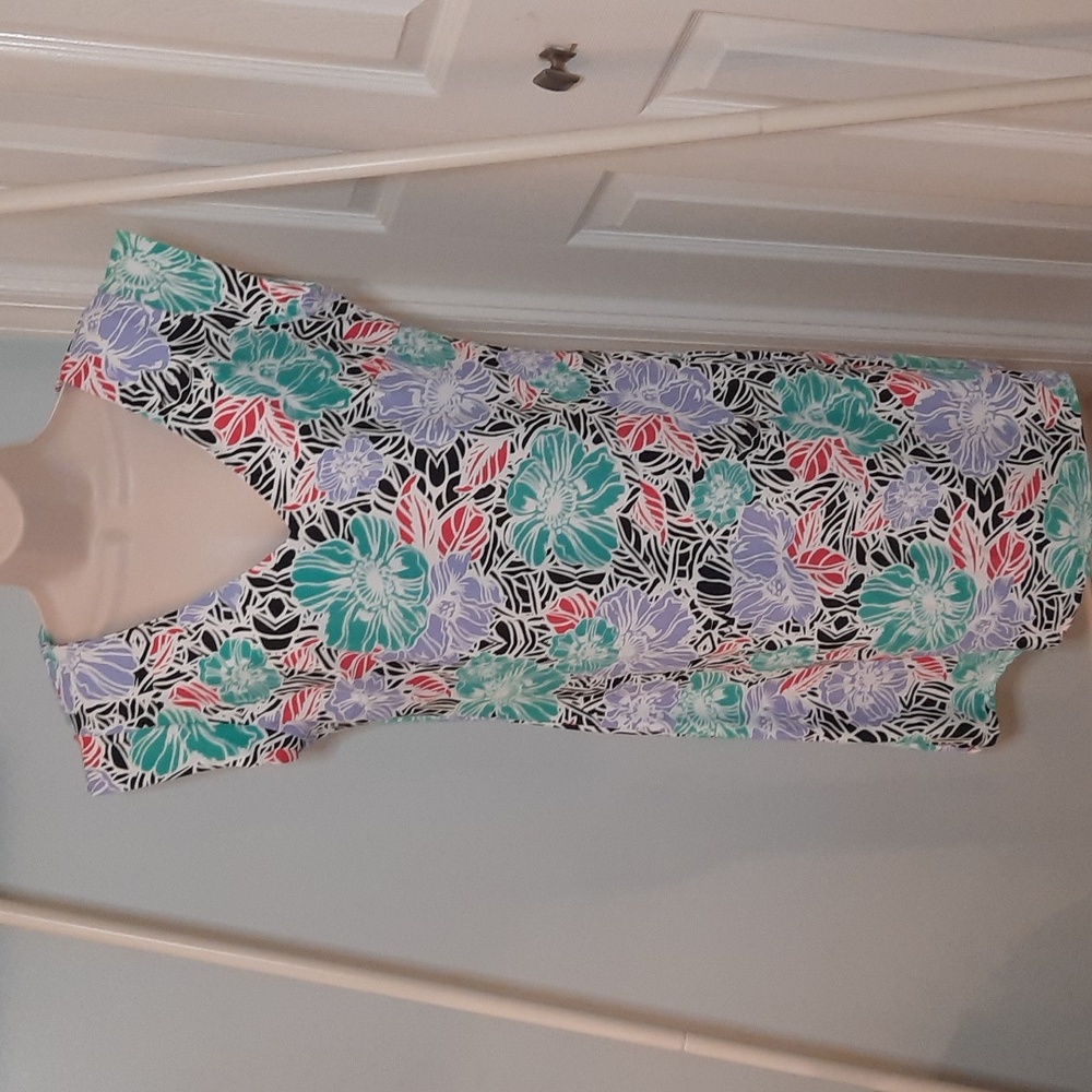 Aryeh Tropical Sheath Dress sz Medium